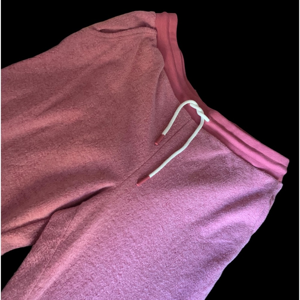 Members Mark Reverse Fleece Jogger Dark Rose Pink Plus Size XXL Lounge Pants - Picture 5 of 11